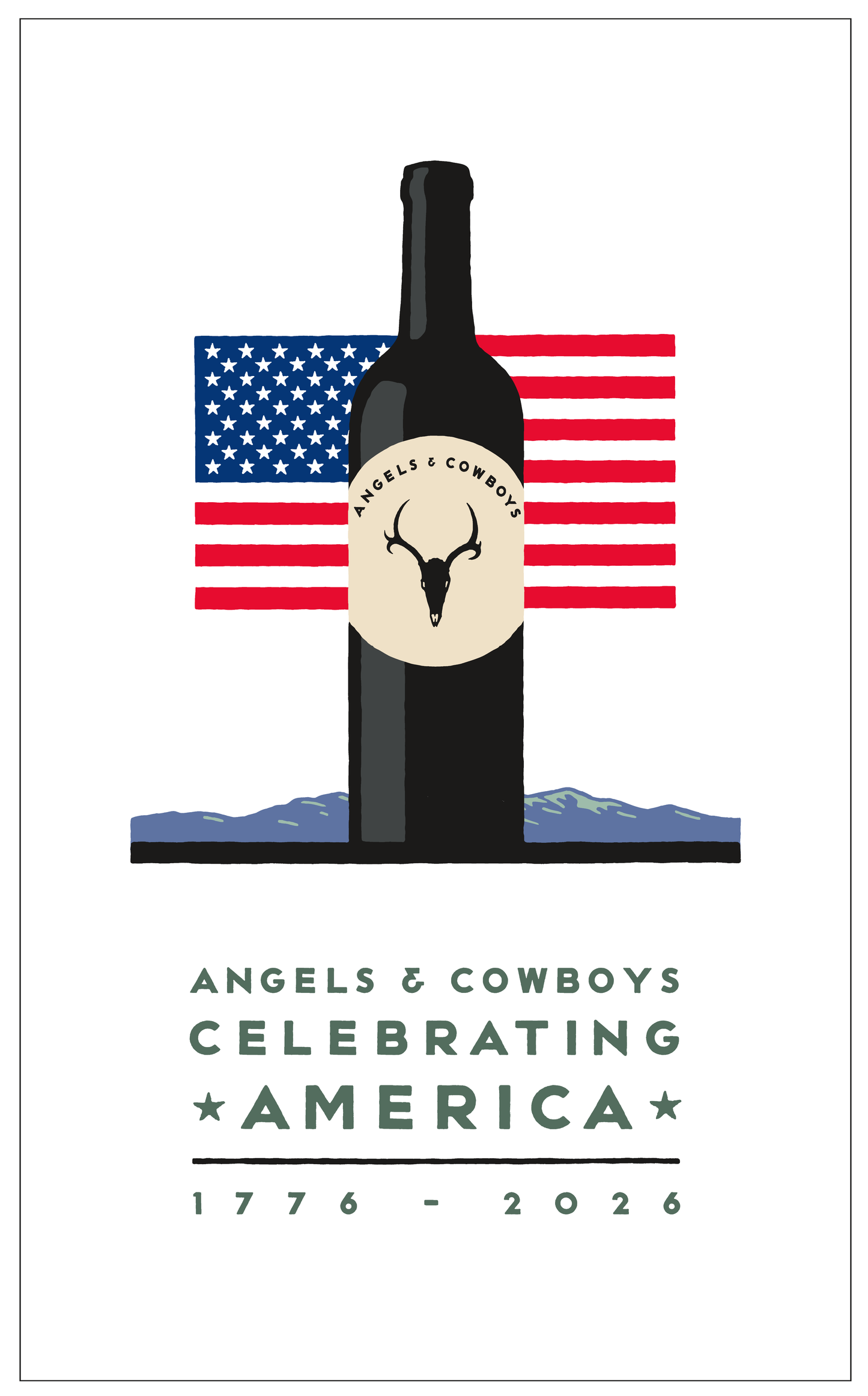 Poster Angels and Cowboys by Michael Schwab